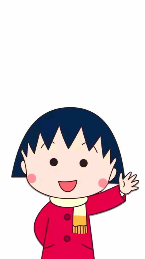 Chibi Maruko Chan Winter Outfit Wallpaper