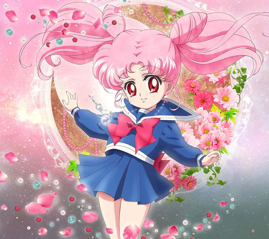 Chibiusa, The Rose-colored Heroine Of Sailor Moon Wallpaper