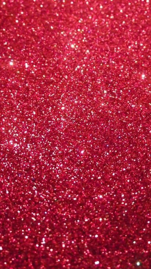 Chic And Sparkly Red Glitter Wallpaper
