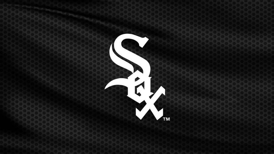Chicago White Sox Black Mesh Texture Wallpaper