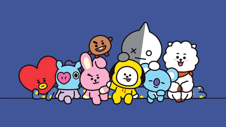 Chilling Bt21 4k Wallpaper
