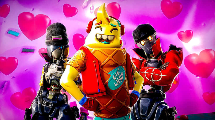 Chilling In The Battle Royale With Cute Fortnite! Wallpaper