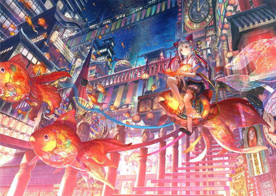 Chinatown Fantasy Art Wallpaper