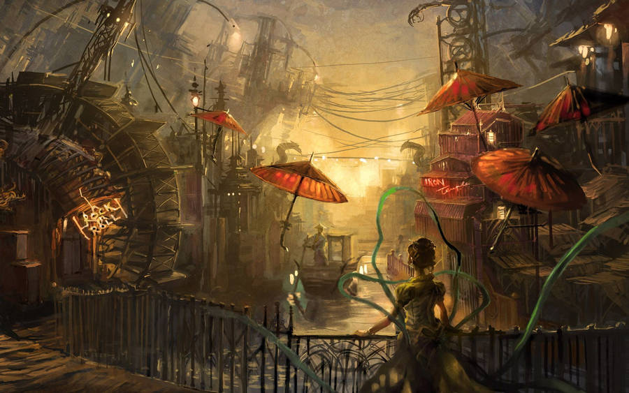 Chinese Steampunk Adventure Wallpaper