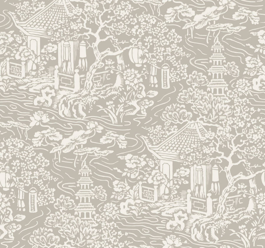 Chinoiserie Light Green Wallpaper