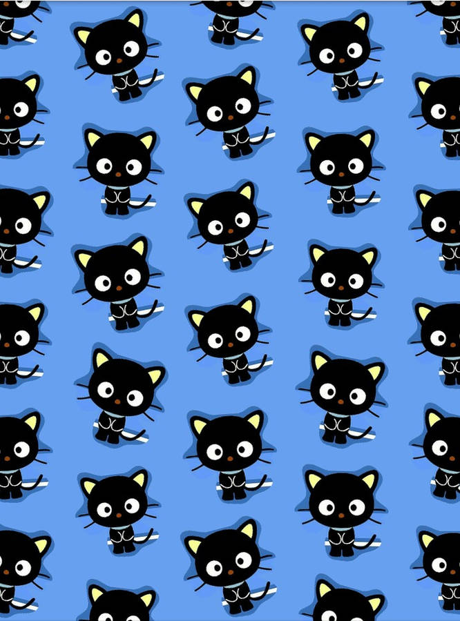Chococat Blue Background Wallpaper