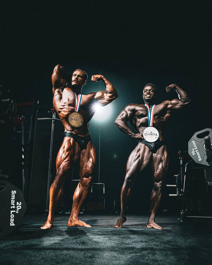 Chris Bumstead And Terrence Classic Physique Wallpaper