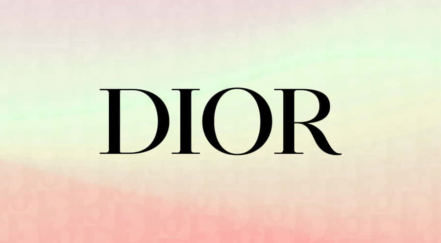 Christian Dior Logo Pastel Background Wallpaper