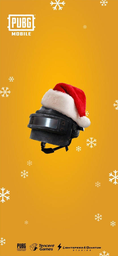Christmas Helmet Pubg Logo Wallpaper