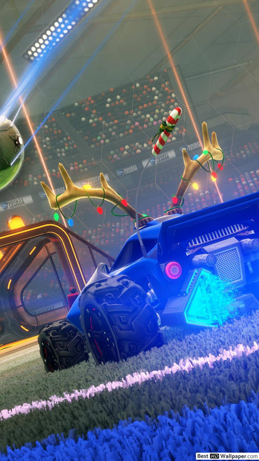 Christmas Octane Car Rocket League Iphone Wallpaper