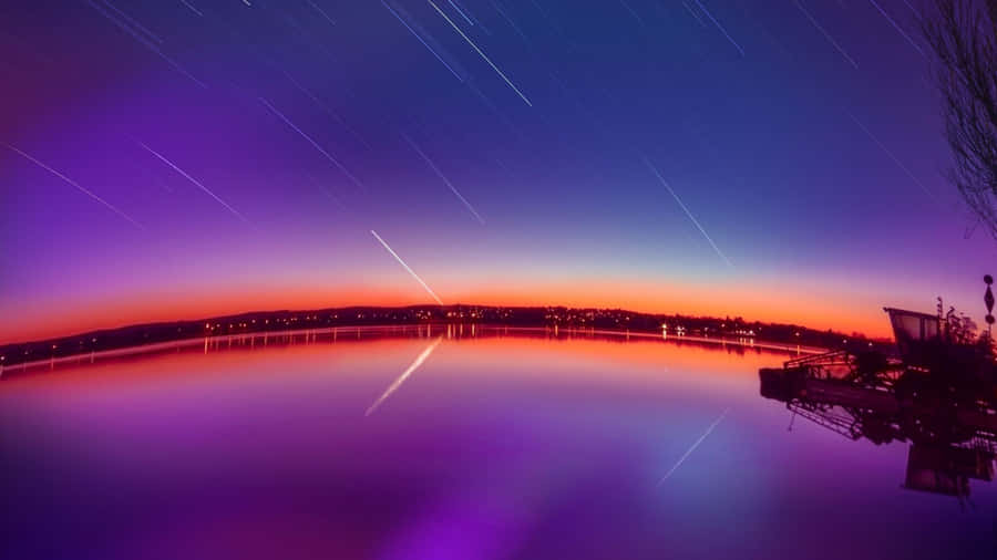 Chrome Os Horizion Star Trail Wallpaper