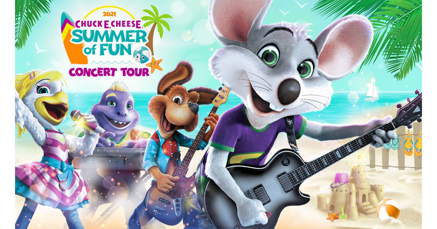 Chuck E Cheese Concert Tour Poster Wallpaper