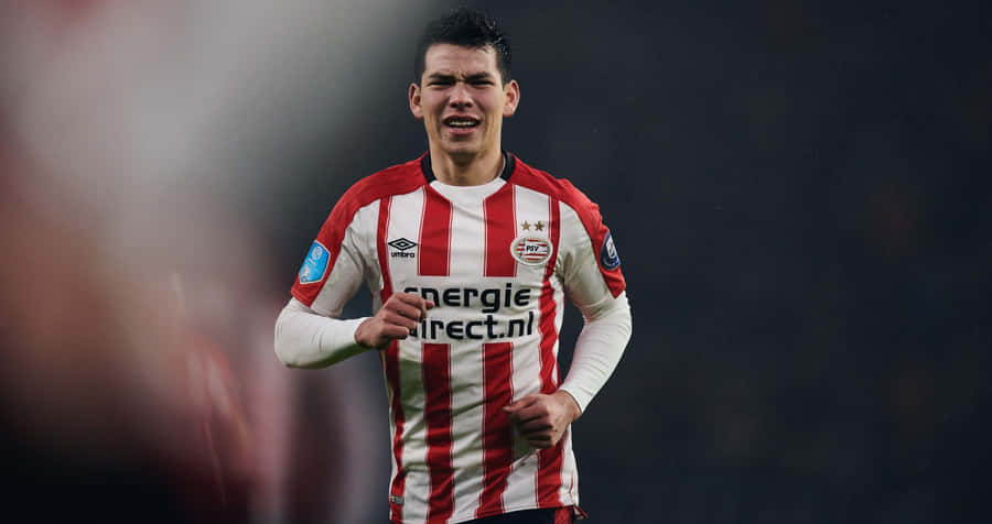 Chucky Lozano In Stripes Wallpaper