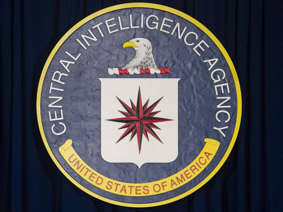 Cia Logo Textured Seal Wallpaper