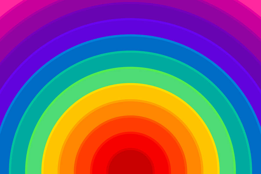 Circle Rainbow Background Wallpaper