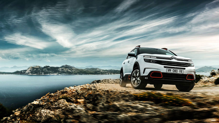 Citroen C5 White Aircross Suv Wallpaper