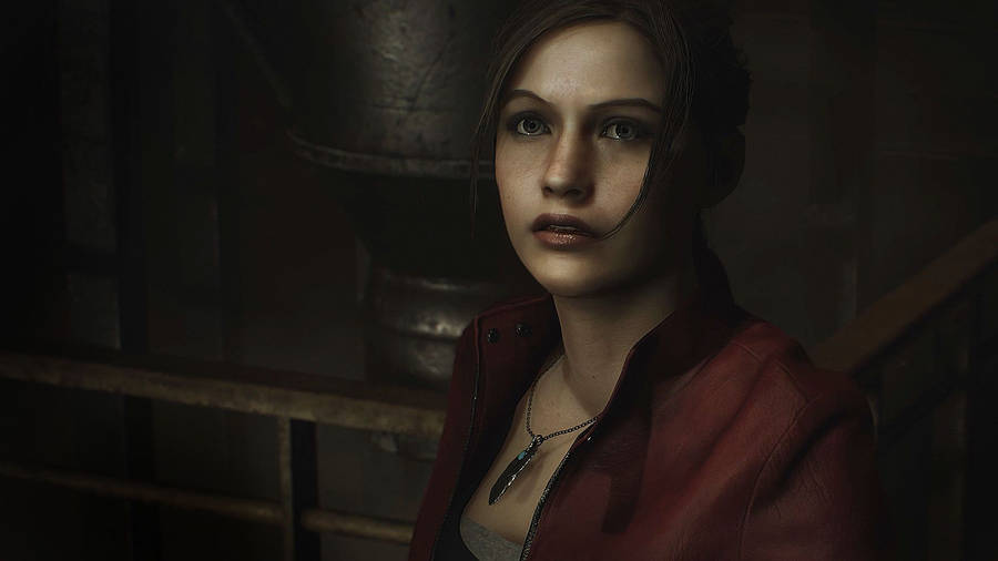Claire Redfield Battles Zombies In Resident Evil 2 Remake Wallpaper