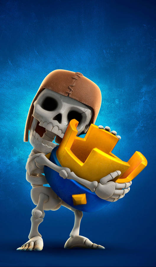 Clash Royale Skeleton Crown Wallpaper