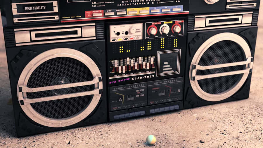 Classic 80s Boombox Lasonic Trc 975 Wallpaper
