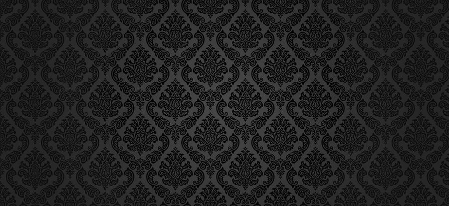Classic Black Baroque Pattern Wallpaper
