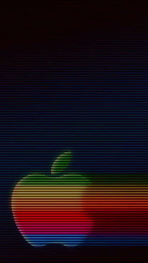 Classic Retro Apple Logo Wallpaper