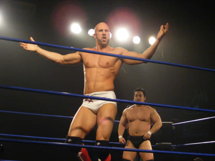 Claudio Castagnoli In Action At Chikara's King Of Trios Night 3 Wallpaper