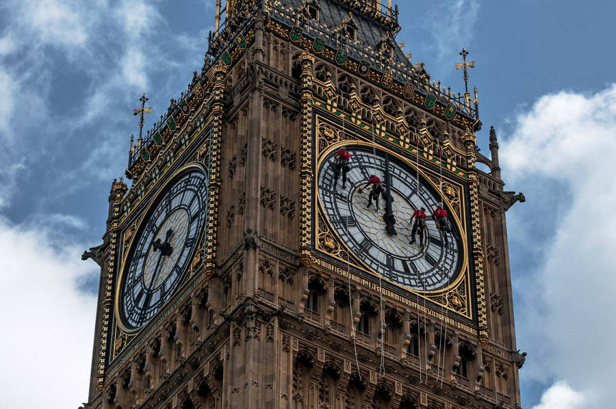 Cleaning The Big Ben Wallpaper