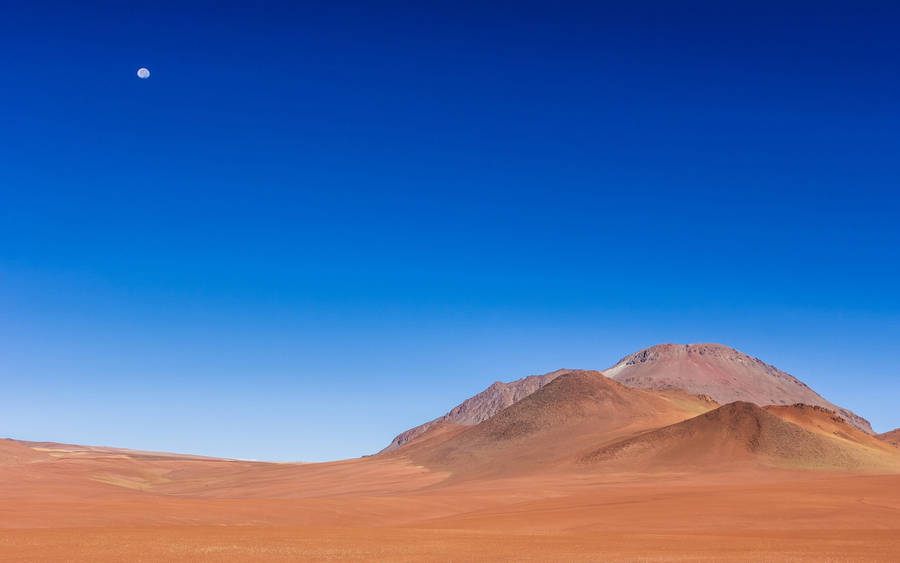 Clear Sky At Desert Wallpaper