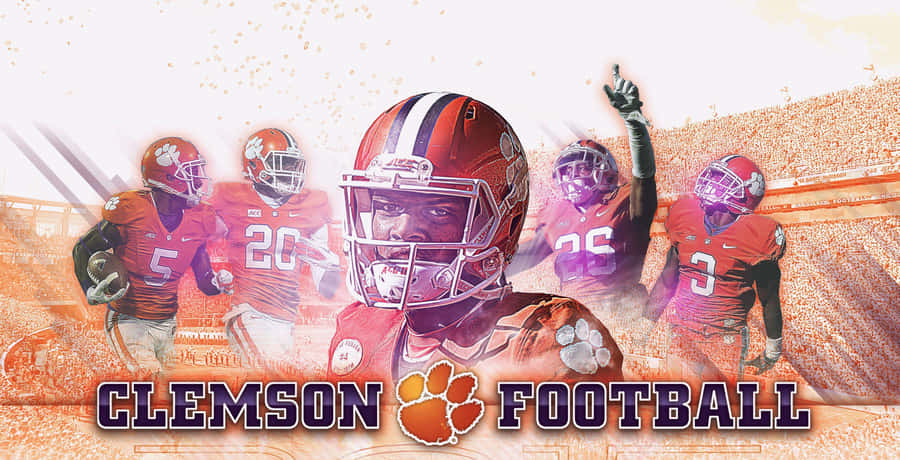 Clemson Tigers Football Team Players Wallpaper
