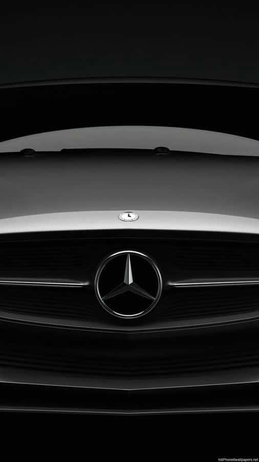Close Up Silver Mercedes Classic Iphone Wallpaper