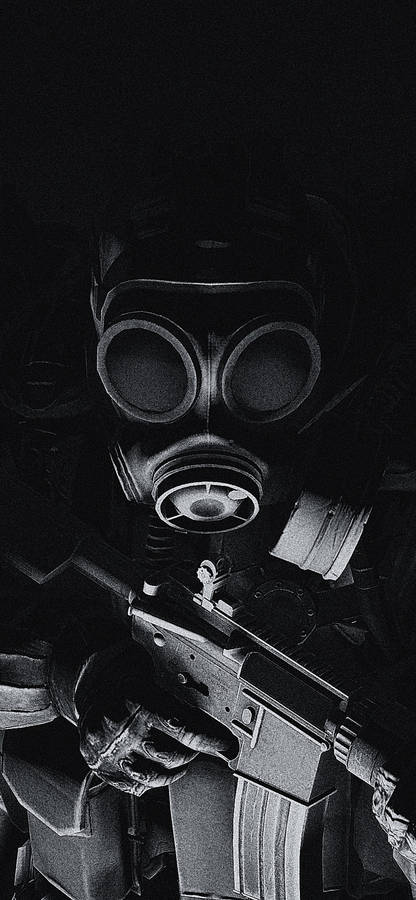 Closeup Of Cs: Go Soldier On Iphone Wallpaper