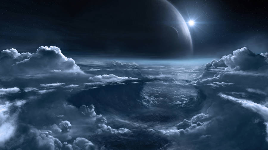 Cloud Atmosphere Space Background Wallpaper