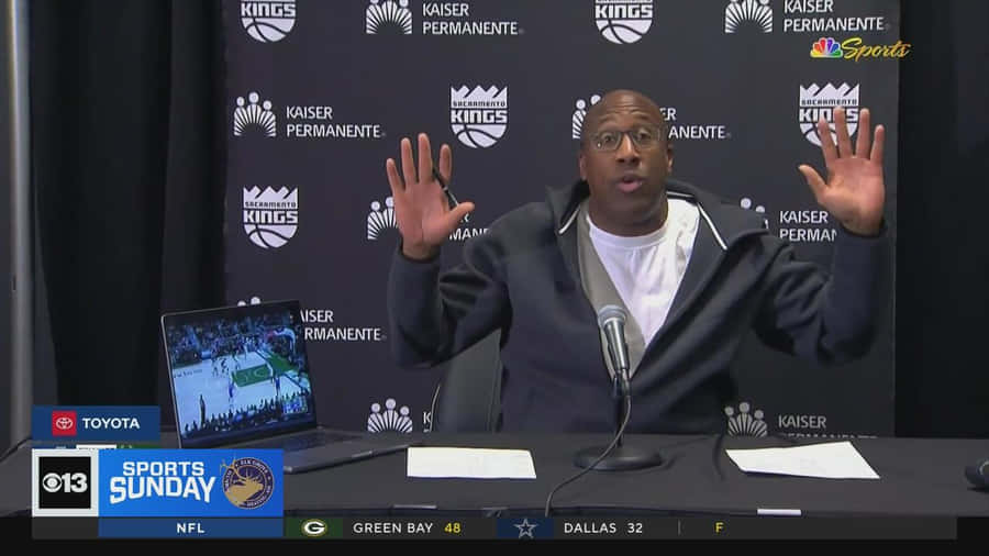 Coach Press Conference Gesture Wallpaper