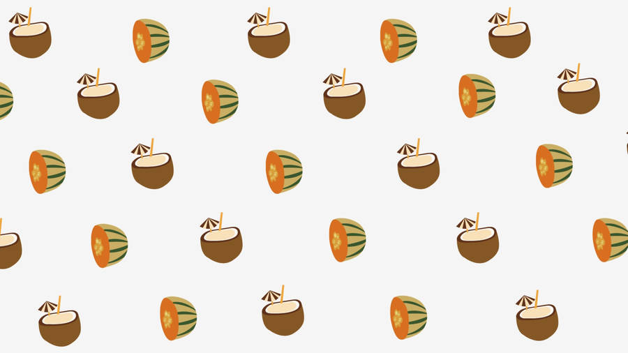 Coconut Juices And Melons Wallpaper