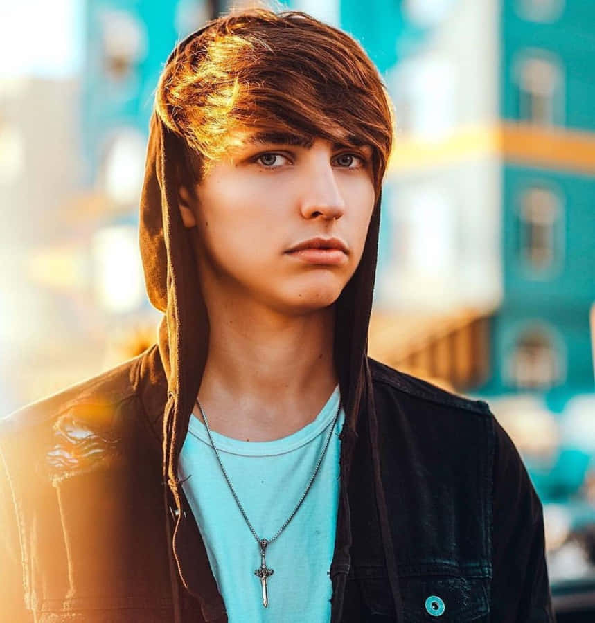 Colby Brock In Full Action Wallpaper