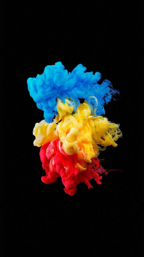 Colorful Amoled Paint On Water Wallpaper