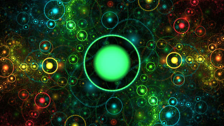 Colorful Glowing Circle Wallpaper