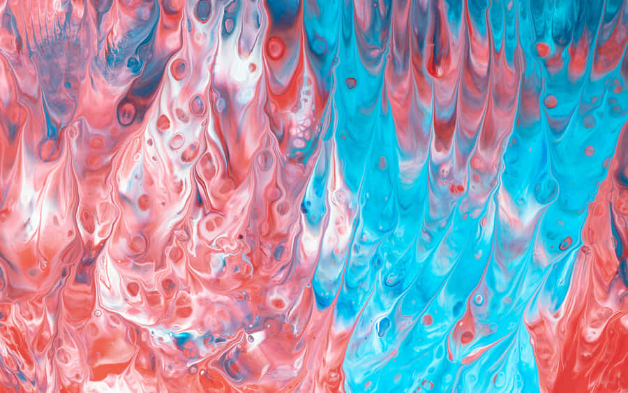 Colorful Paint Drip Abstract Art Wallpaper