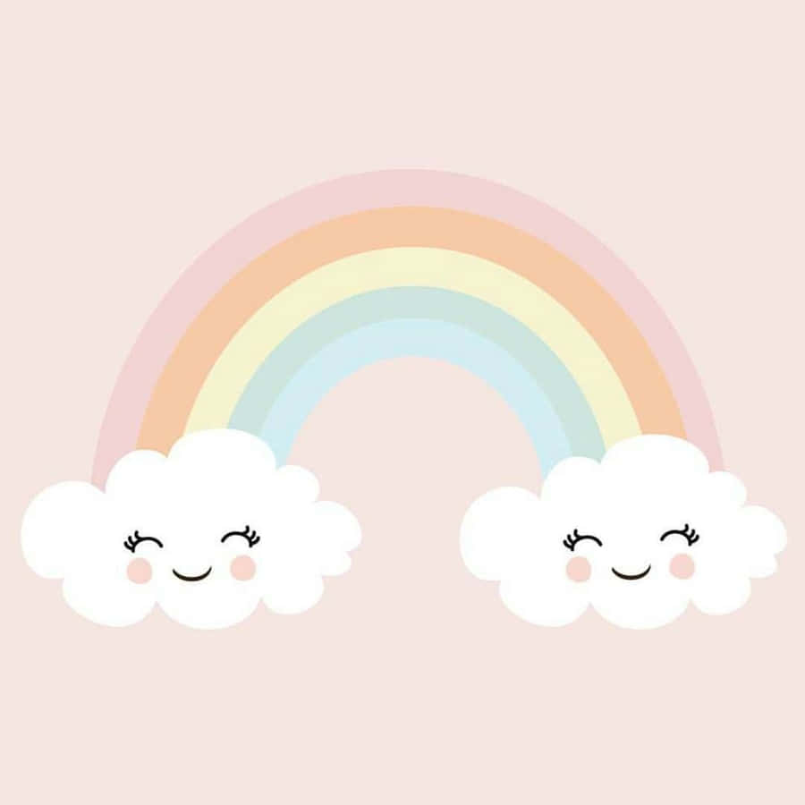 Colorful Pastel Rainbow Wallpaper
