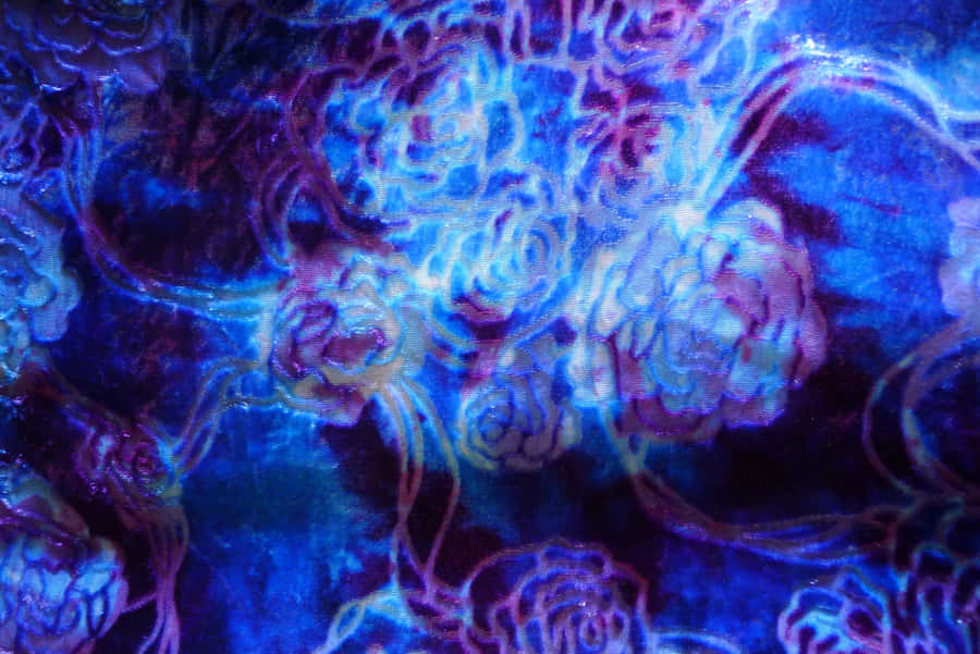 Colorful Purple Tie-dye Fabric Wallpaper