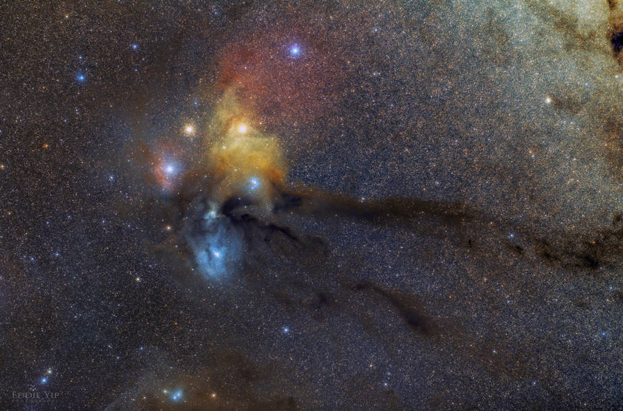 Colorful Stars And Galaxy Wallpaper