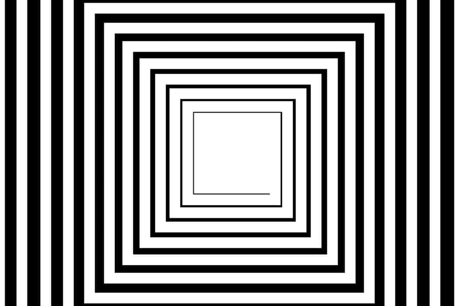 Concentric_ Black_ White_ Squares Wallpaper
