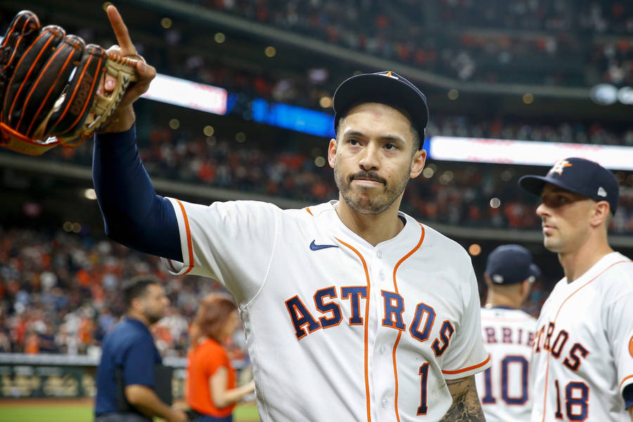 Confident Carlos Correa Wallpaper