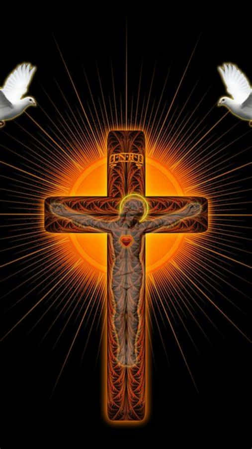 Connect With Your Catholic Community On Catholic Phone Wallpaper