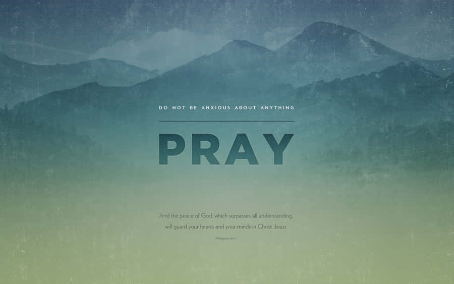 Connect With Your Faith Through Prayer And Worship Wallpaper