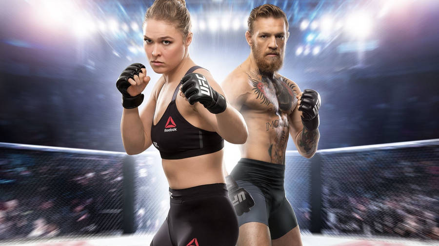 Conor Mcgregor And Ronda Rousey Wallpaper