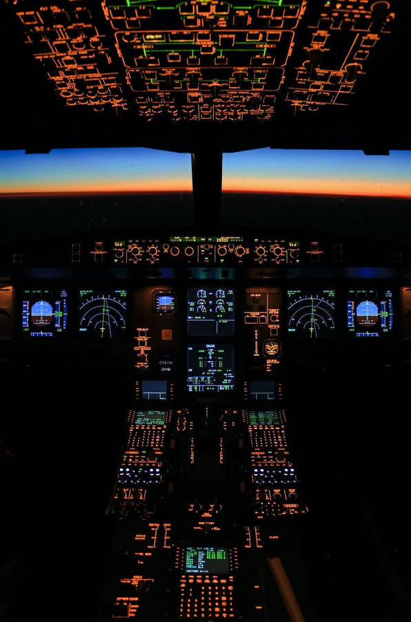 Control System Of A Flying Jet Iphone Wallpaper