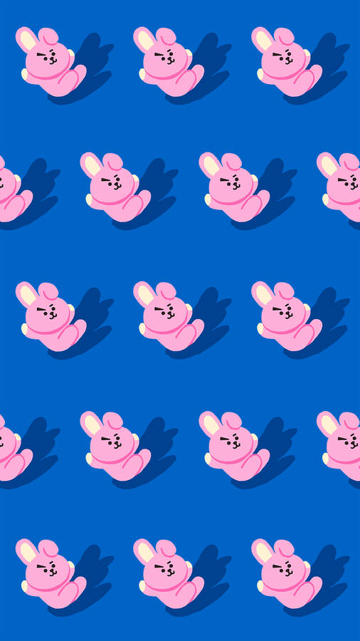 Cooky Bt21 Cute Patterns Wallpaper