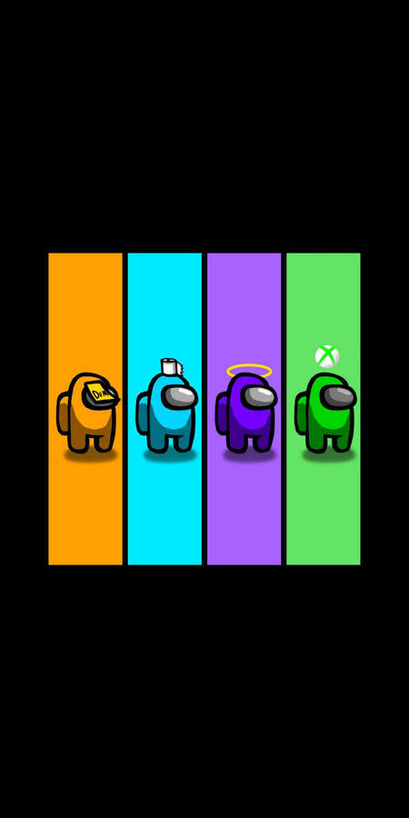 Cool Among Us Four Colors Wallpaper