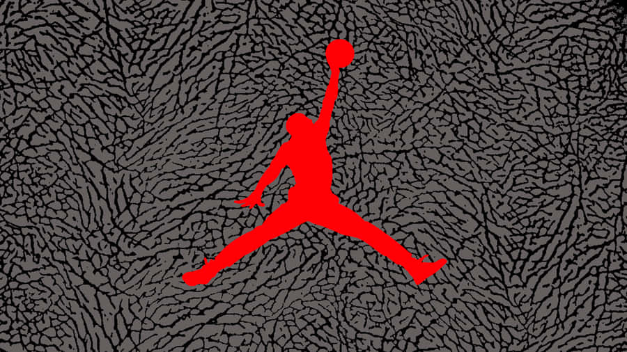 Cool And Classic Red Jordan Sneaker Wallpaper